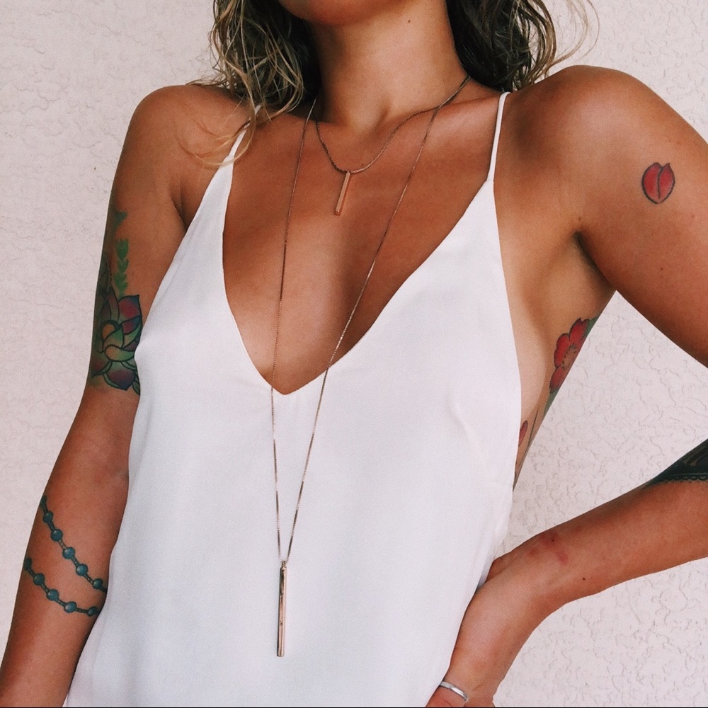 Rose Gold Double Tier Necklace